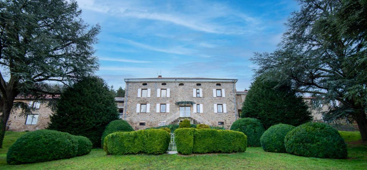 Manoir Majestueux A Satillieu Avec Piscine Privee Kültér fotó