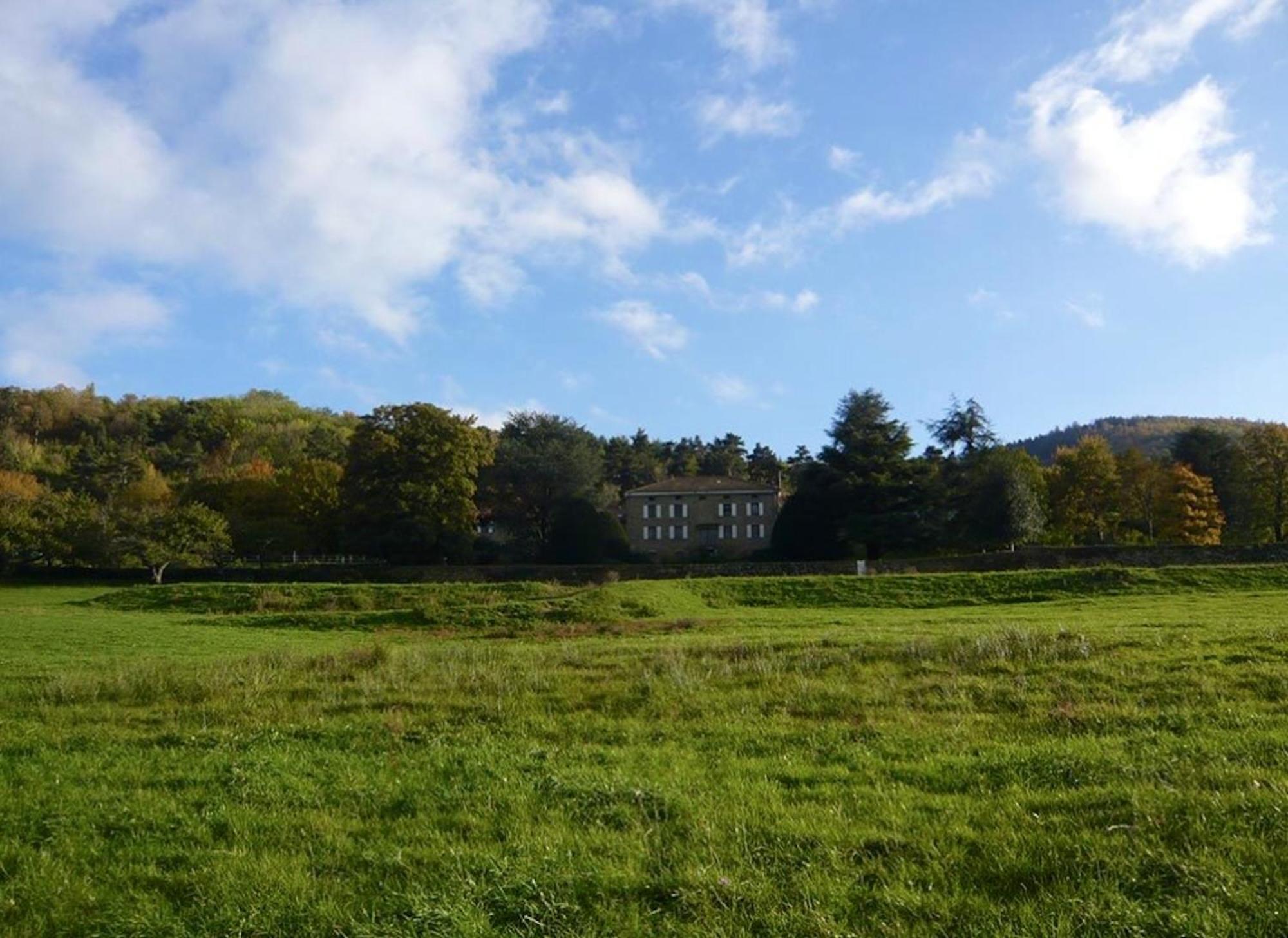 Manoir Majestueux A Satillieu Avec Piscine Privee Kültér fotó